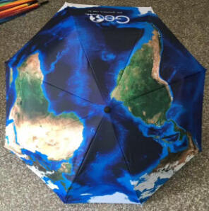 world map umbrellas