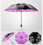 Six Color Flower Lotus Swirl Women Umbrellas