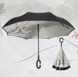 Painting Print Inverted Umbrellas