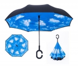 Auto open inverted umbrella