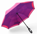 Auto reversed umbrella C handle