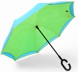 Auto reversed umbrella C handle