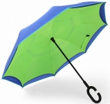 Auto reversed umbrella C handle