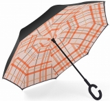 Auto reversed umbrella C handle