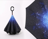 Starry Sky Printed Upset down umbrellas