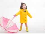 Fashion Yellow Kid's RainCoat