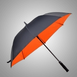 27"Double Layer 190T Pongee Cloth Fiberglass Auto Company Umbrellas