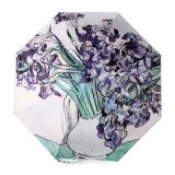 2016 top quality flowering almond oil painting designs Uv protection umbrella